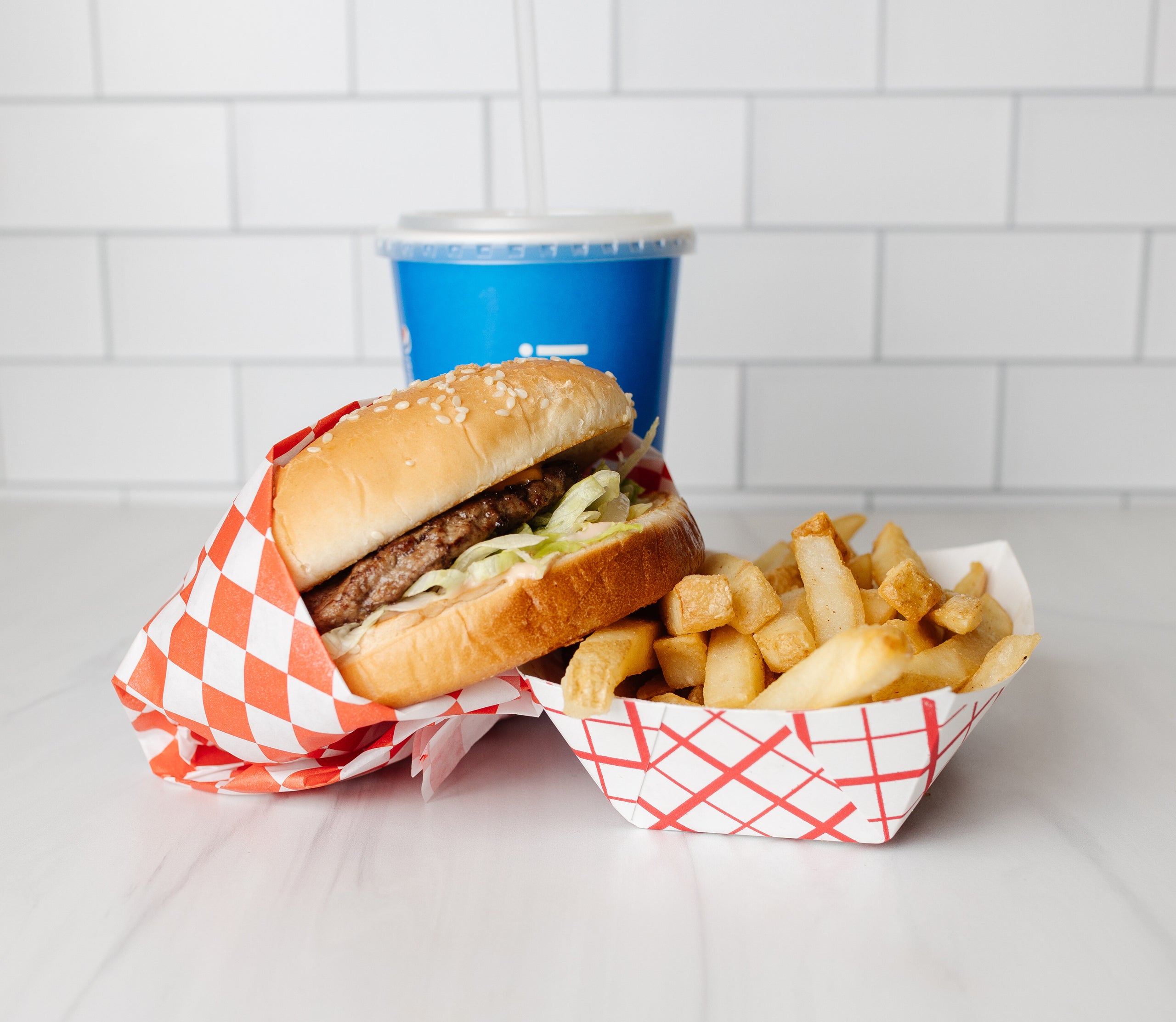 03 Super Cheese Burger Combo Nebo Queen DriveInn